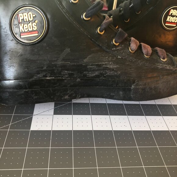 Vintage Pro-Keds in Vinyl - Woman's SZ 9 - Picture 13 of 16